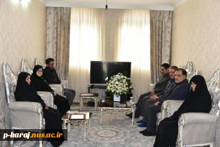 دیدار سخنگوی دولت و رئیس دانشگاه ملی مهارت با خانواده شهید زهرا چوبینی