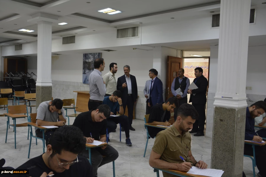 بازدید سرزده ریاست دانشگاه ملی مهارت از حوزه امتحانات پایان ترم دانشکده شهید منتظری مشهد 2