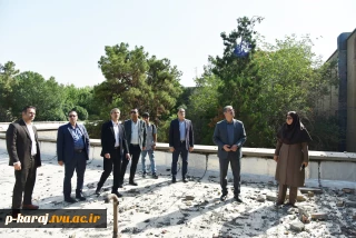 بازدید رئیس دانشگاه ملی مهارت و مدیران ستادی از فضاهای آسیب‌دیده جنگ سوم تحمیلی دانشکده ملی مهارت ولیعصر(عج)